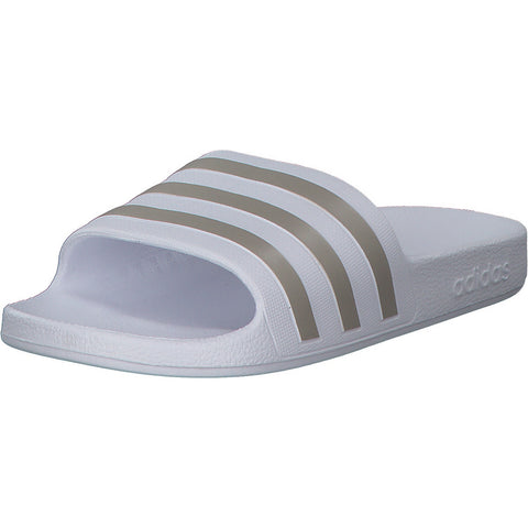 Adidas Core Adilette Aqua W Weiß (FTWWHT/PLAMET/FTWWHT)