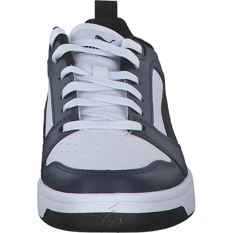 Rebound v6 Lo Jr 393833 PUMA WHITE-PUMA BLACK-CLUB NAV