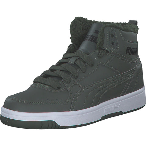 Rebound Joy Fur Jr. 375477 thyme-puma white