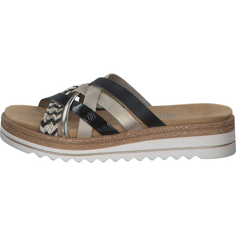 D0Q50 schwarz-weiss-gold/gold/musche