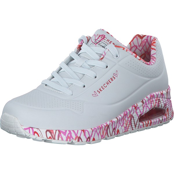 Skechers 155506, Sneakers Low, Damen, WRPK white/red/pink