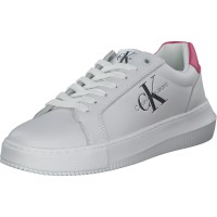 Calvin Klein YW0YW00823, Sneakers Low, Damen, white / raspberry